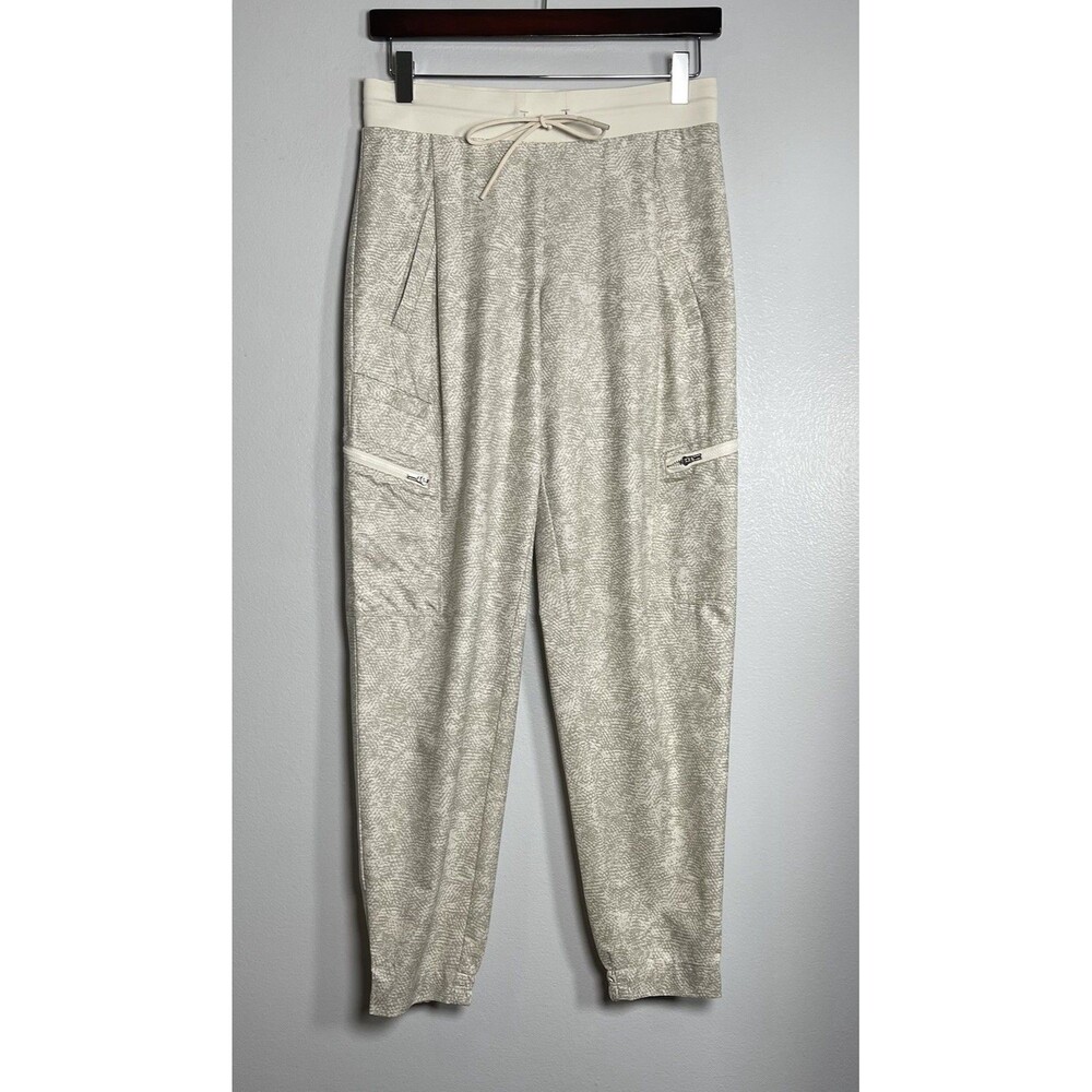 ATHLETA Venture Printed Pant Size 2 Viper Gray Khaki Active Athleisure Jogger